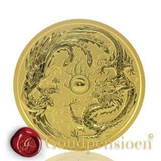 1 Oz Australie Draak & Feniks 2018 gouden munt 