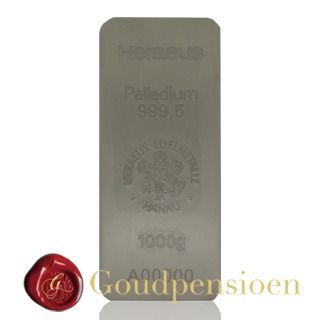 1 kilo palladium baar Heraeus Edelmetalle 9995