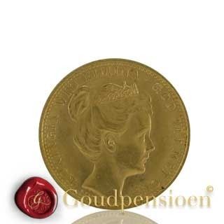 Gouden Tientje 1898 Wilhelmina Kroningstientje munt
