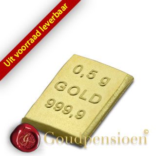 0,5 gram goud | Online een uniek goudbaartje