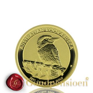 ik ga akkoord met Noodlottig Conceit 1/10 Oz Kookaburra 2021 | gouden munt kopen | The Perth Mint Australië
