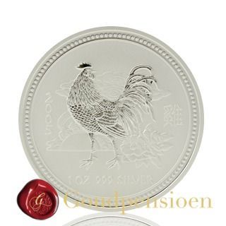 1 Oz Lunar Rooster 2005 | Lunar Series I | 1 troy ounce