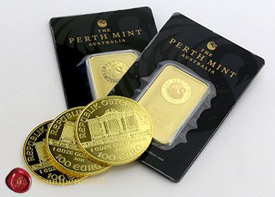Gold coins or gold bars