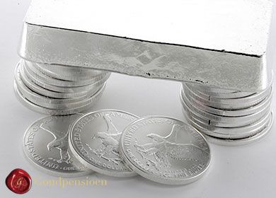 Silver bars or coins